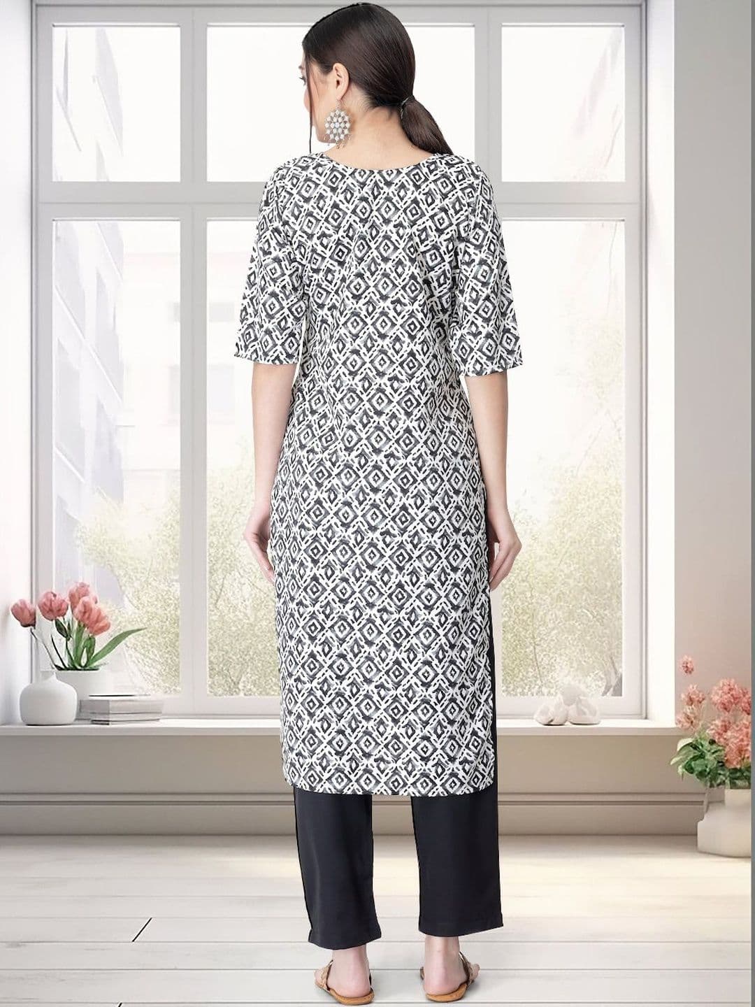 Sangria Printed Round Neck Kurta Sets thumbnail 5