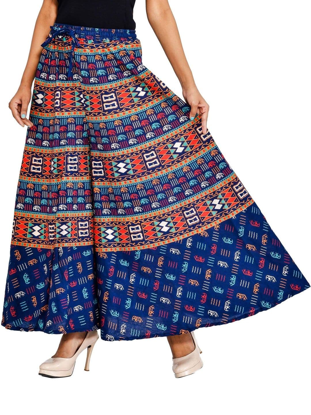 SAMJHI Women Ethnic Motifs Printed Ethnic Palazzos thumbnail 3