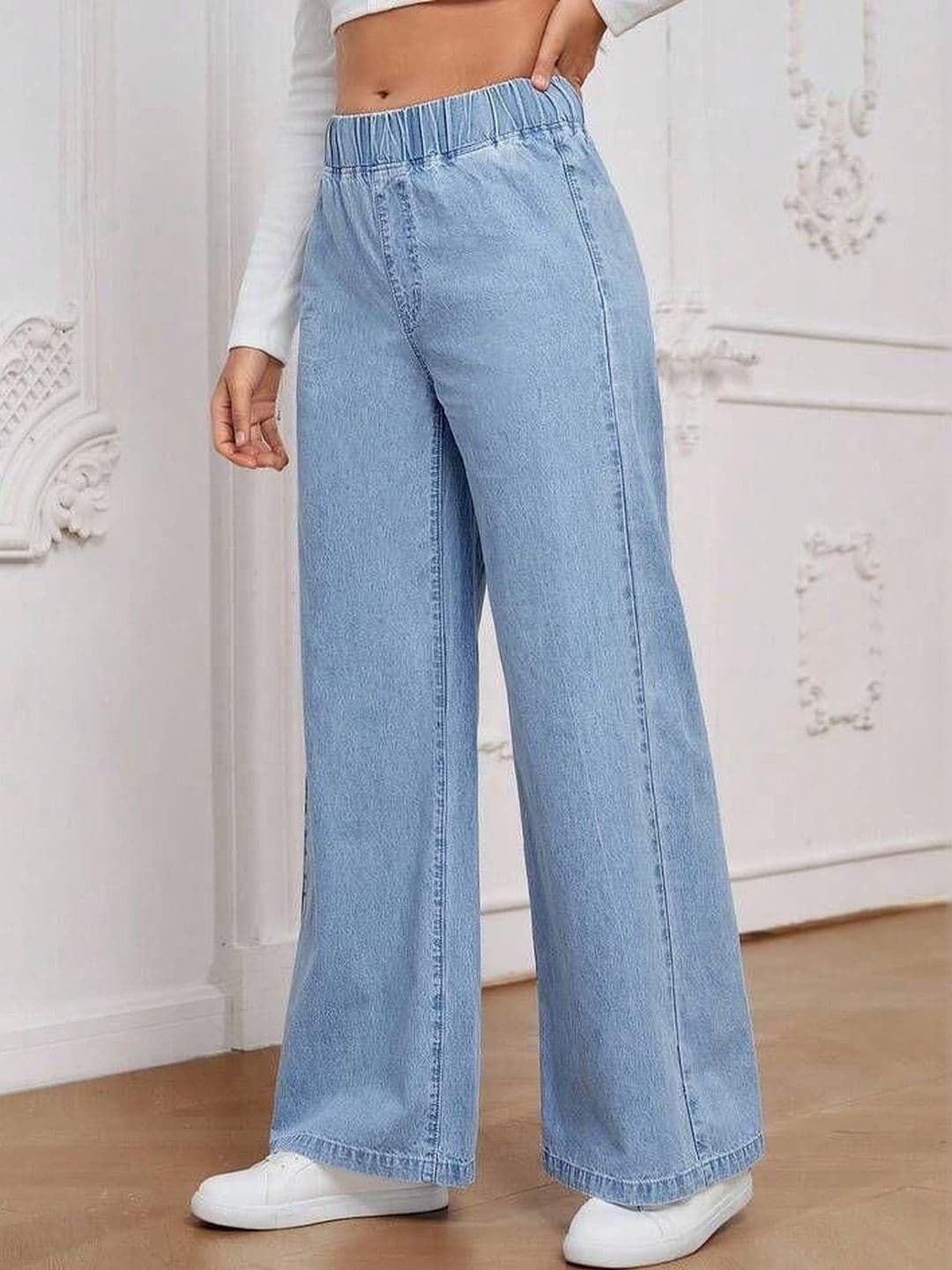 ZUYA Women Wide Leg High-Rise Stretchable Jeans thumbnail 4