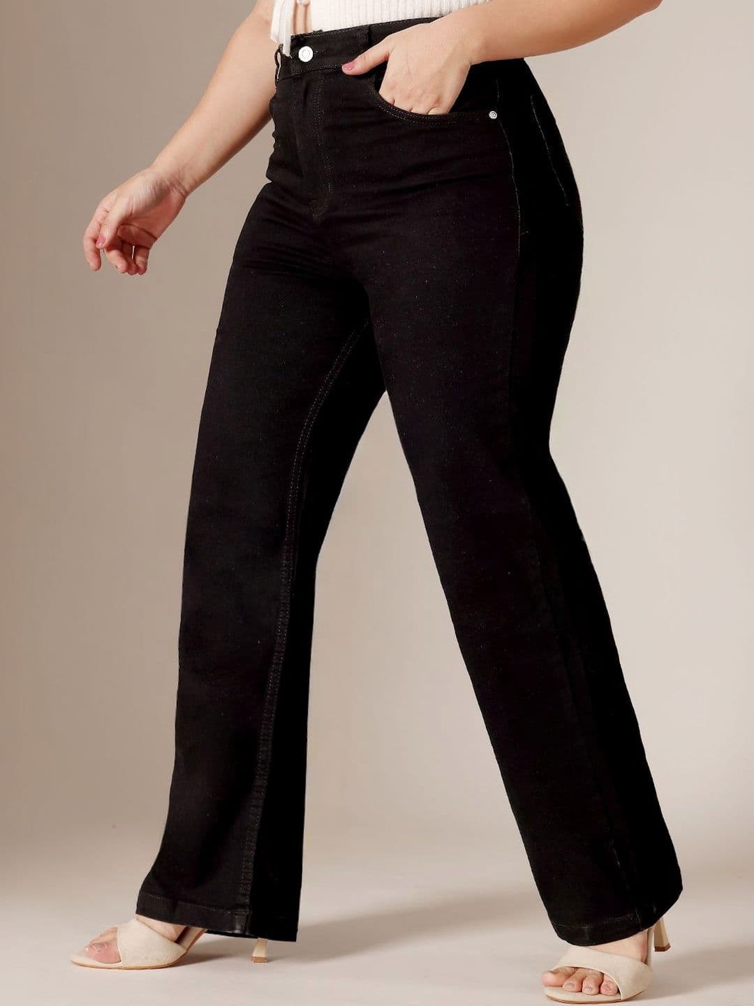 Miss Chase A+ Plus Size Women Straight High Rise Stretchable Denim Jeans - view 1