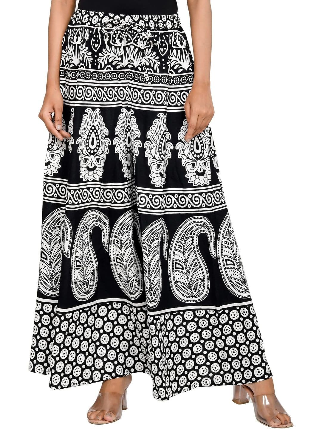 SAMJHI Women Ethnic Motifs Printed Ethnic Palazzos thumbnail 3