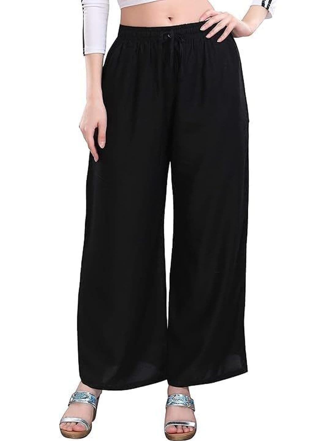 KGFONECLOTH Women Flared Knitted Ethnic Palazzos - view 1