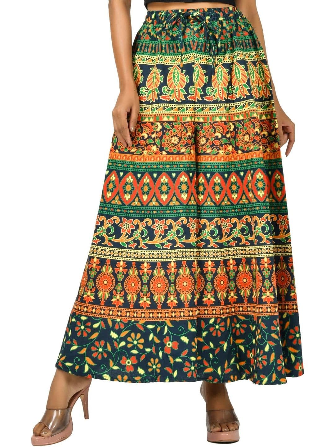 SAMJHI Women Ethnic Motifs Printed Ethnic Palazzos thumbnail 5