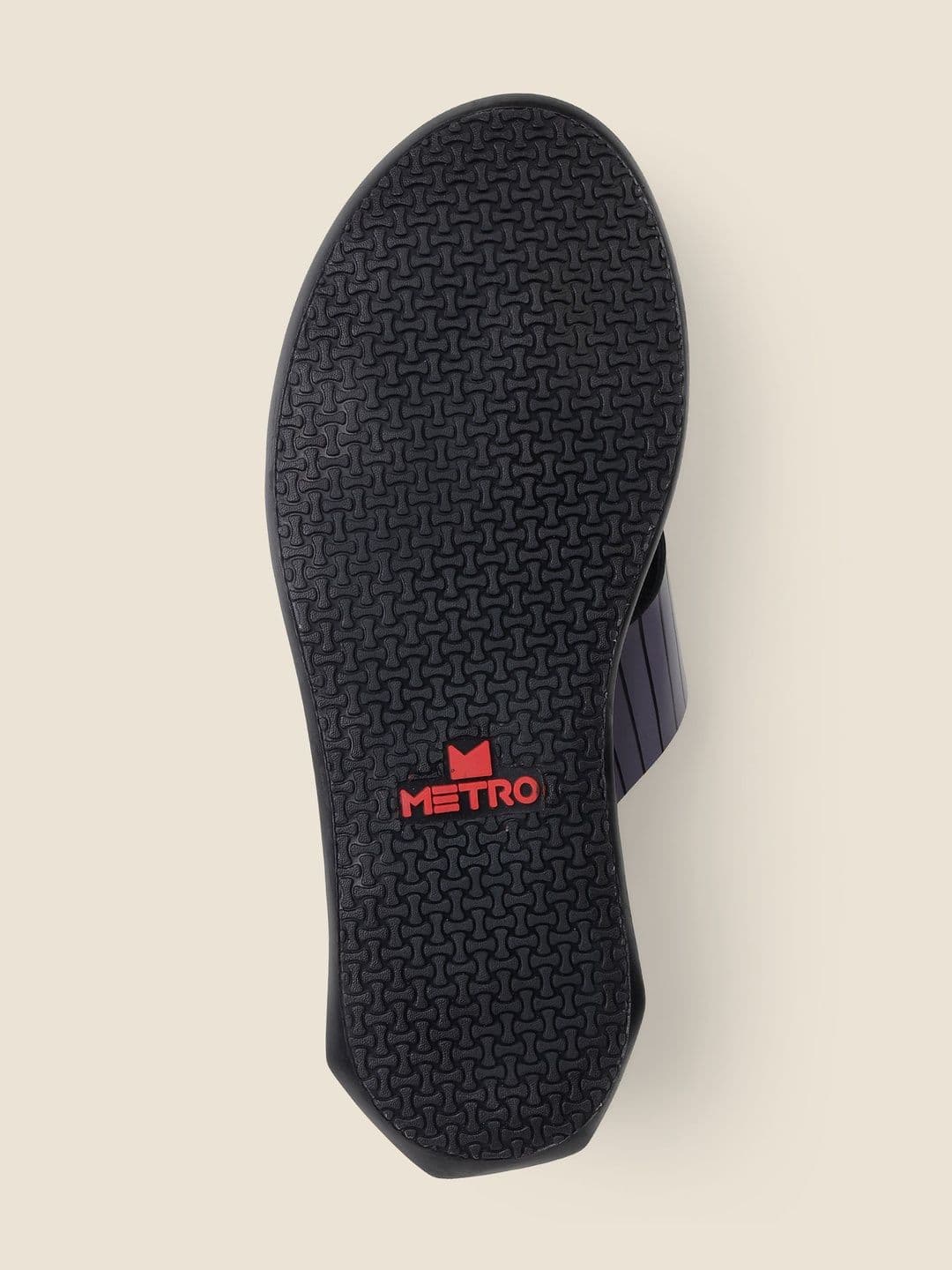 Metro Men Striped Thong Flip-Flops thumbnail 5