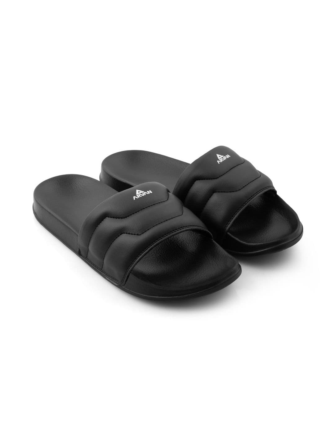ARVAN Men Brand Logo Printed Sliders thumbnail 2