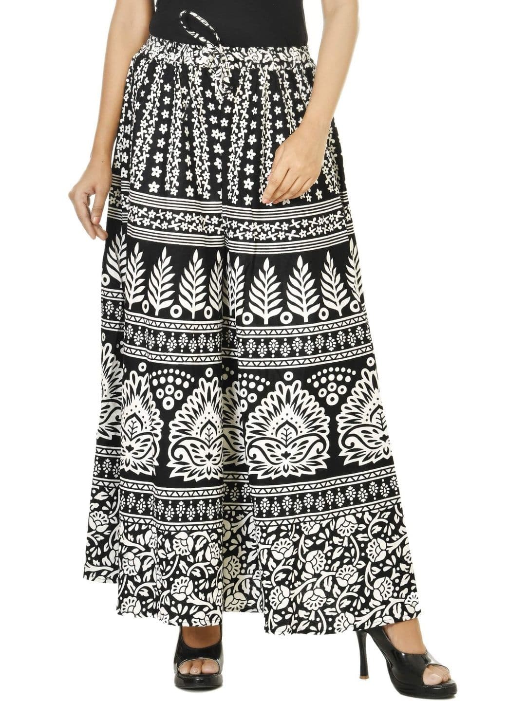 SAMJHI Women Ethnic Motifs Printed Ethnic Palazzos thumbnail 3