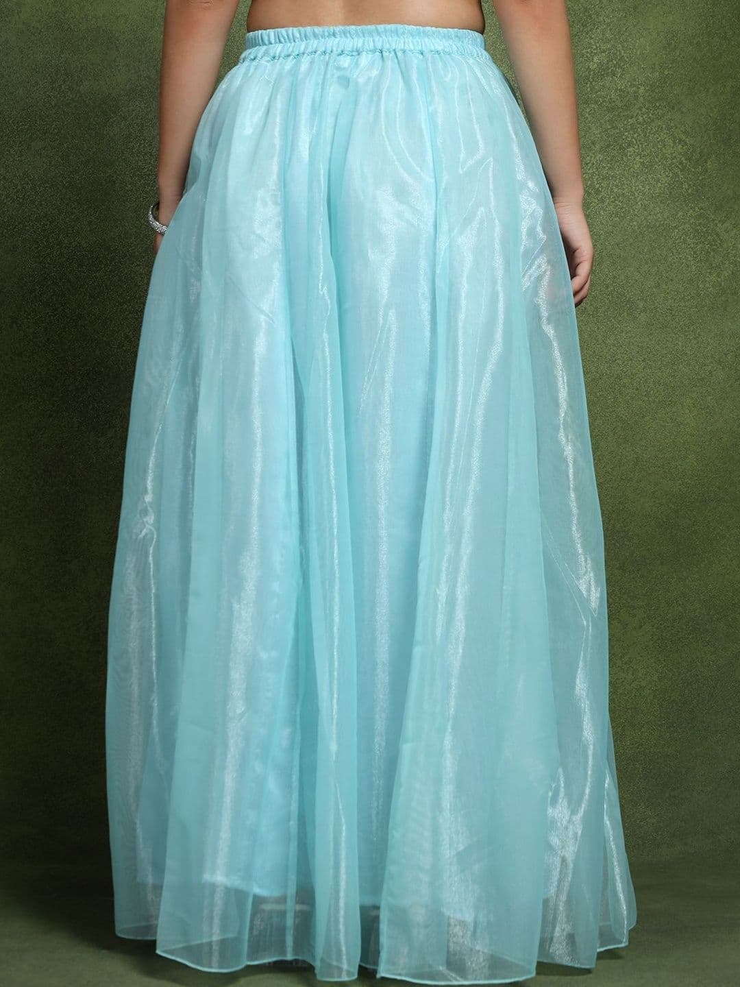 Frolic Rolic Women Net Tiered Maxi Flared Skirt thumbnail 5
