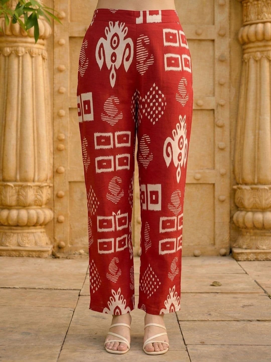 AANVI Bohemian Cotton Printed Tunic with Trousers thumbnail 6