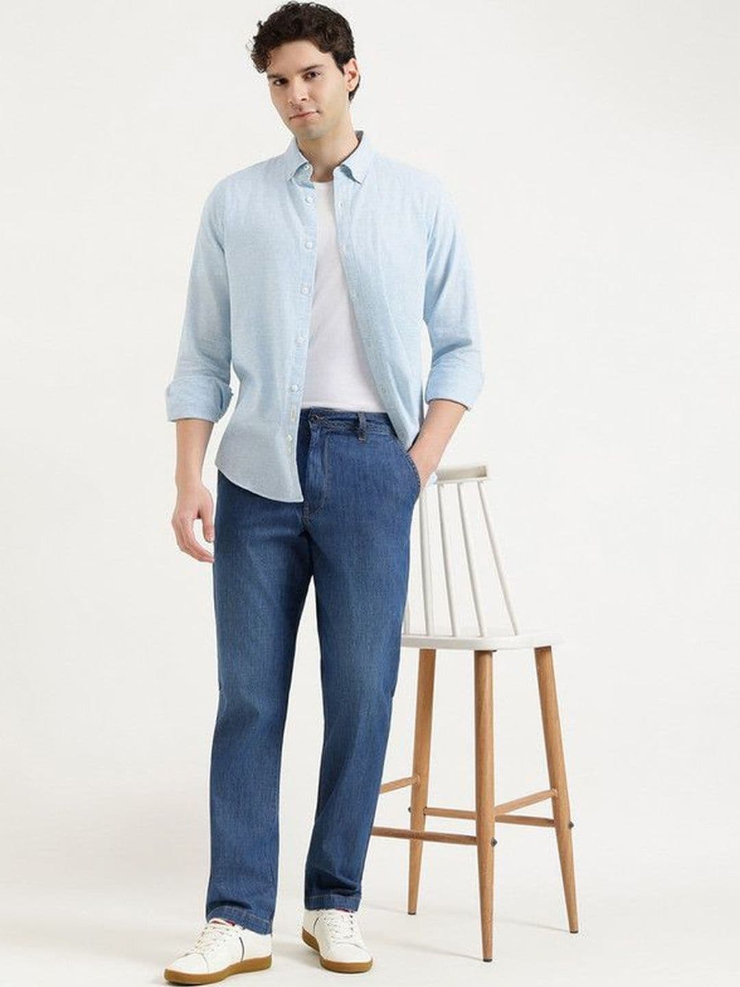 United Colors of Benetton Men Relaxed Fit Mid-Rise Jeans thumbnail 5