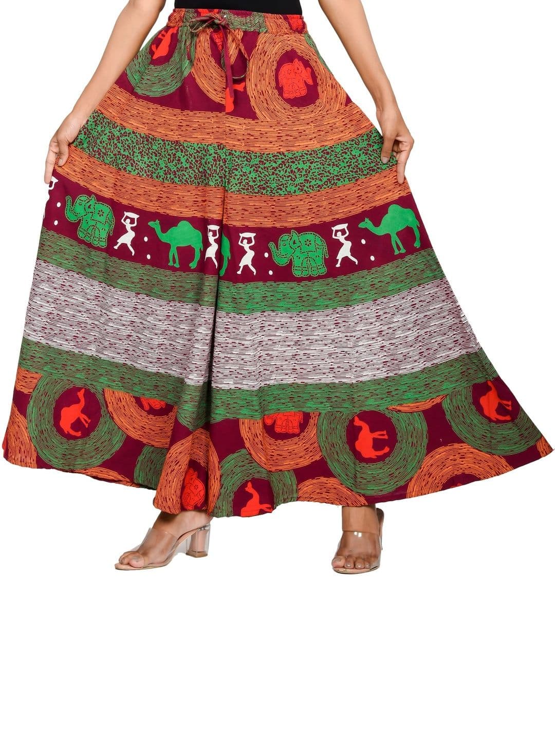 SAMJHI Women Ethnic Motifs Printed Ethnic Palazzos thumbnail 2