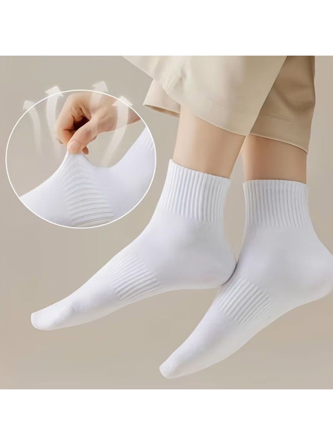 BEAR&BEYOND Men Pack of 3 Cotton Ankle Length Socks thumbnail 3