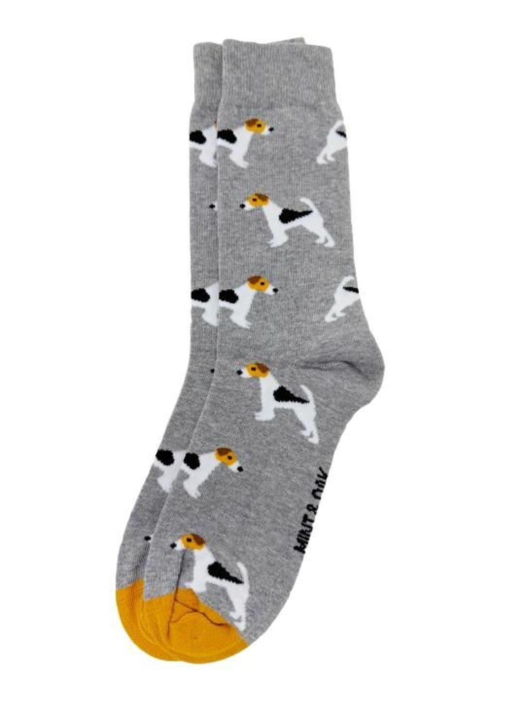 Mint & Oak Men Cotton Blend Patterned Ankle Length Socks thumbnail 3
