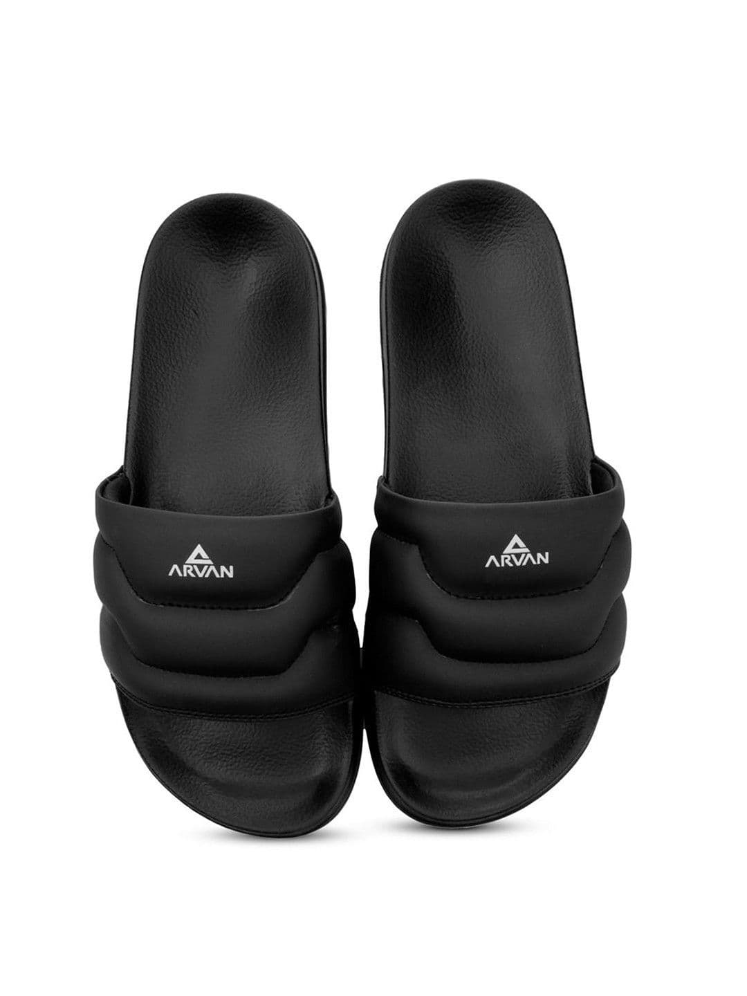 ARVAN Men Brand Logo Printed Sliders thumbnail 3