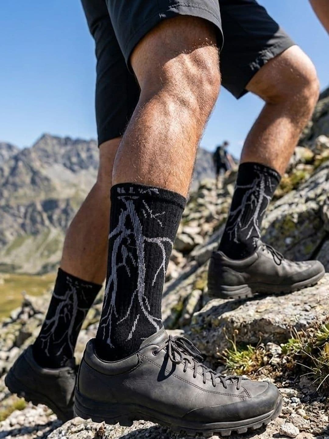 BEAR&BEYOND Men Pack of 4 Cotton Patterned Calf Length Socks thumbnail 4