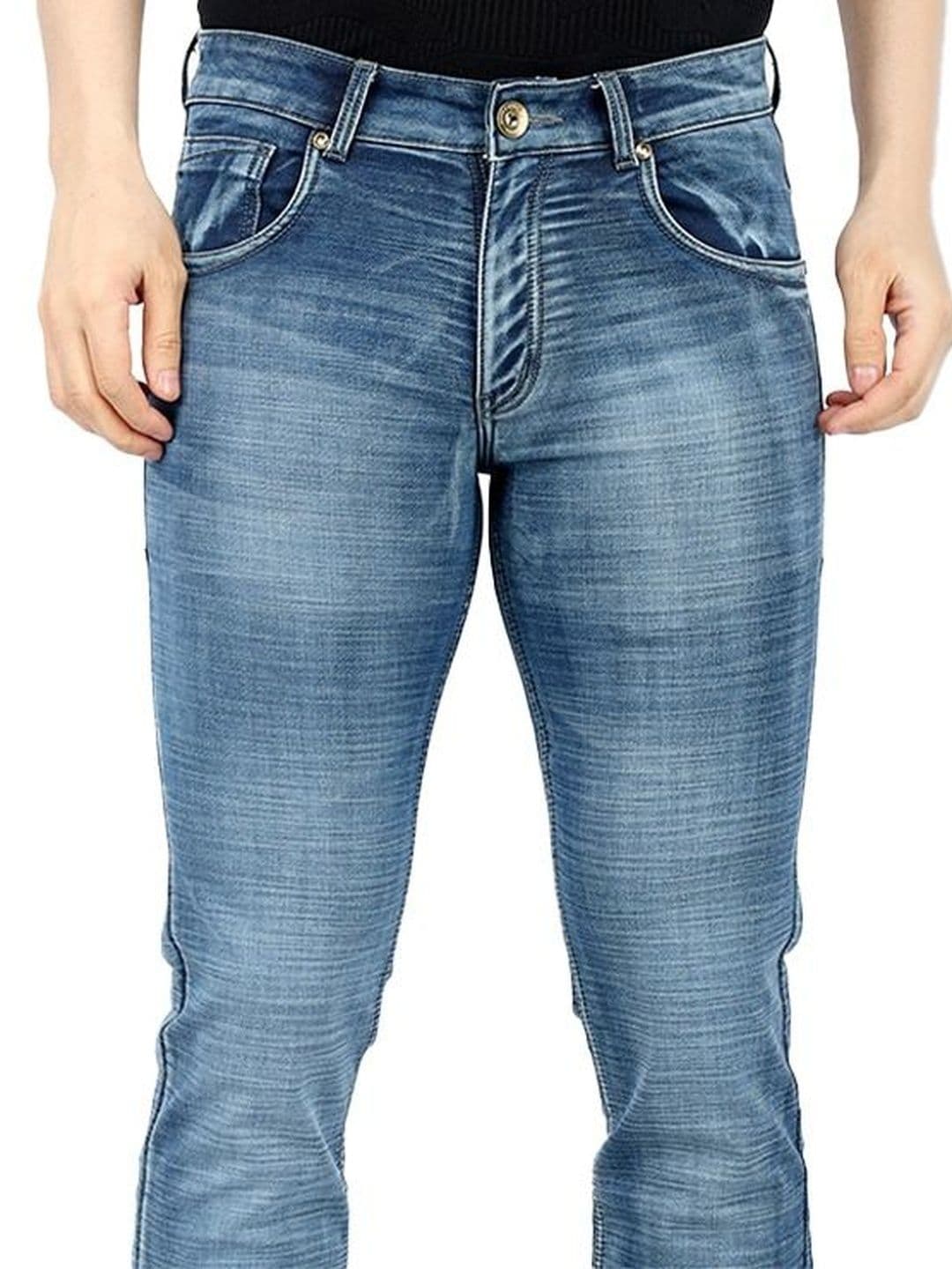 MoorXMoro Men Comfort Straight Fit Mid-Rise Light Fade Jeans thumbnail 3