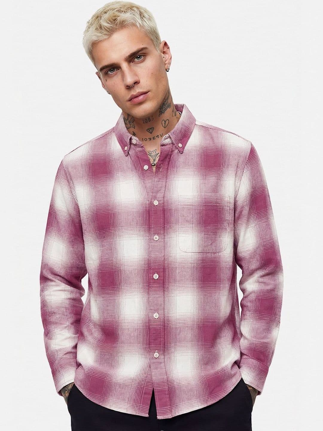 Snitch Men Checked Casual Shirt thumbnail 4
