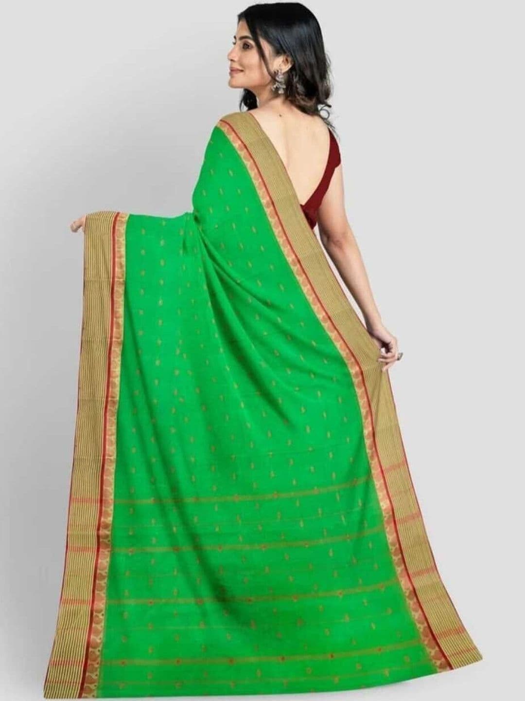 Aishani Saree Ghar Woven Design Pure Cotton Handloom Taant Sarees thumbnail 2