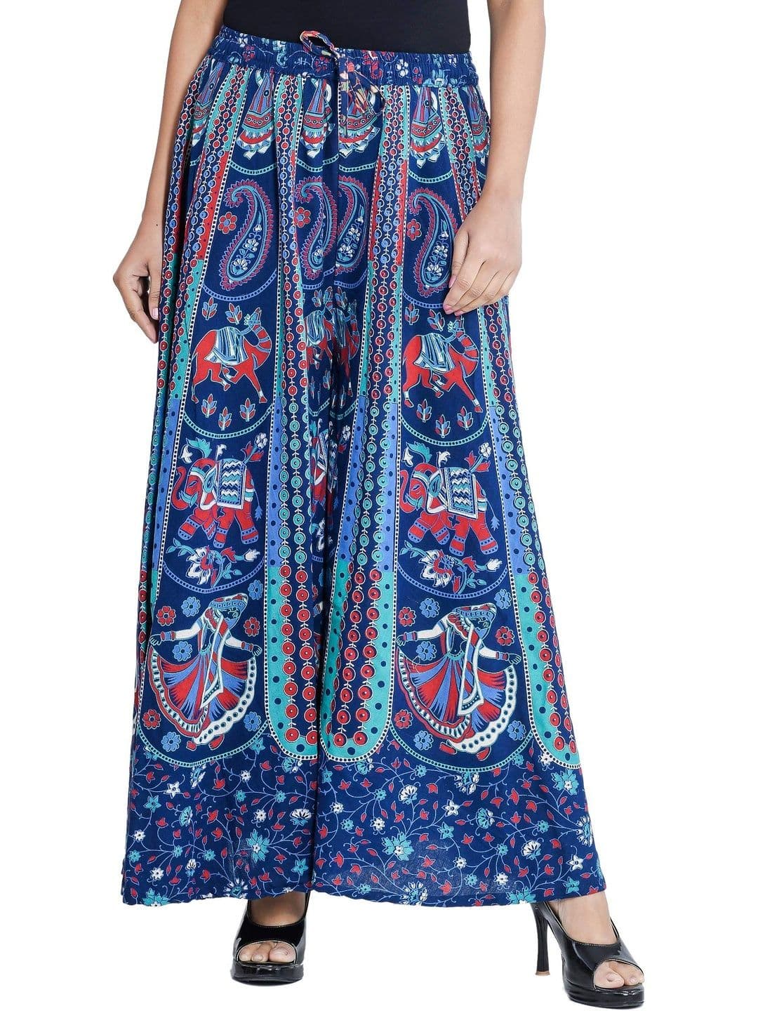 SAMJHI Women Ethnic Motifs Printed Ethnic Palazzos thumbnail 3