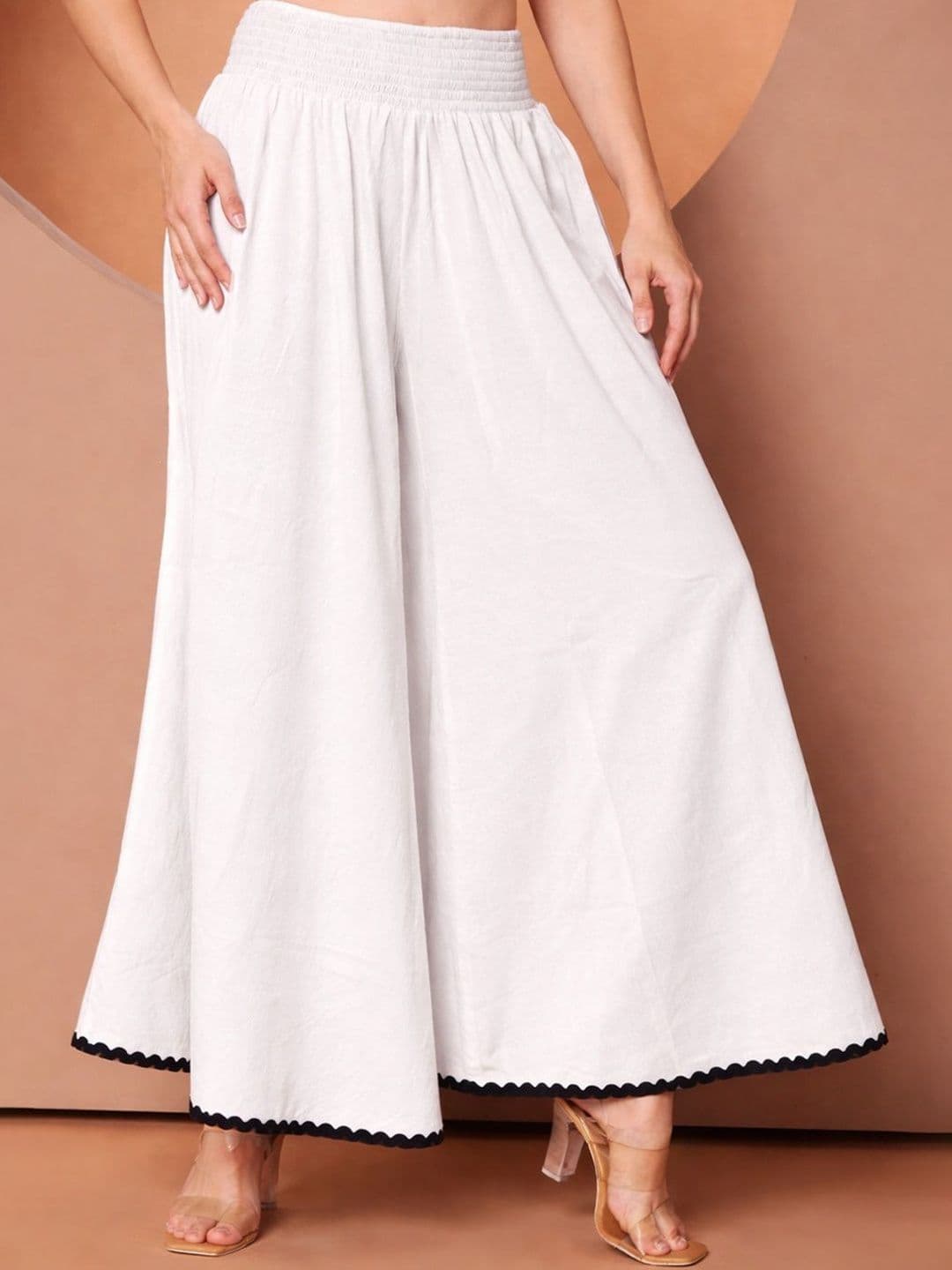 OTABU Women Hem Design Flared Palazzos thumbnail 2