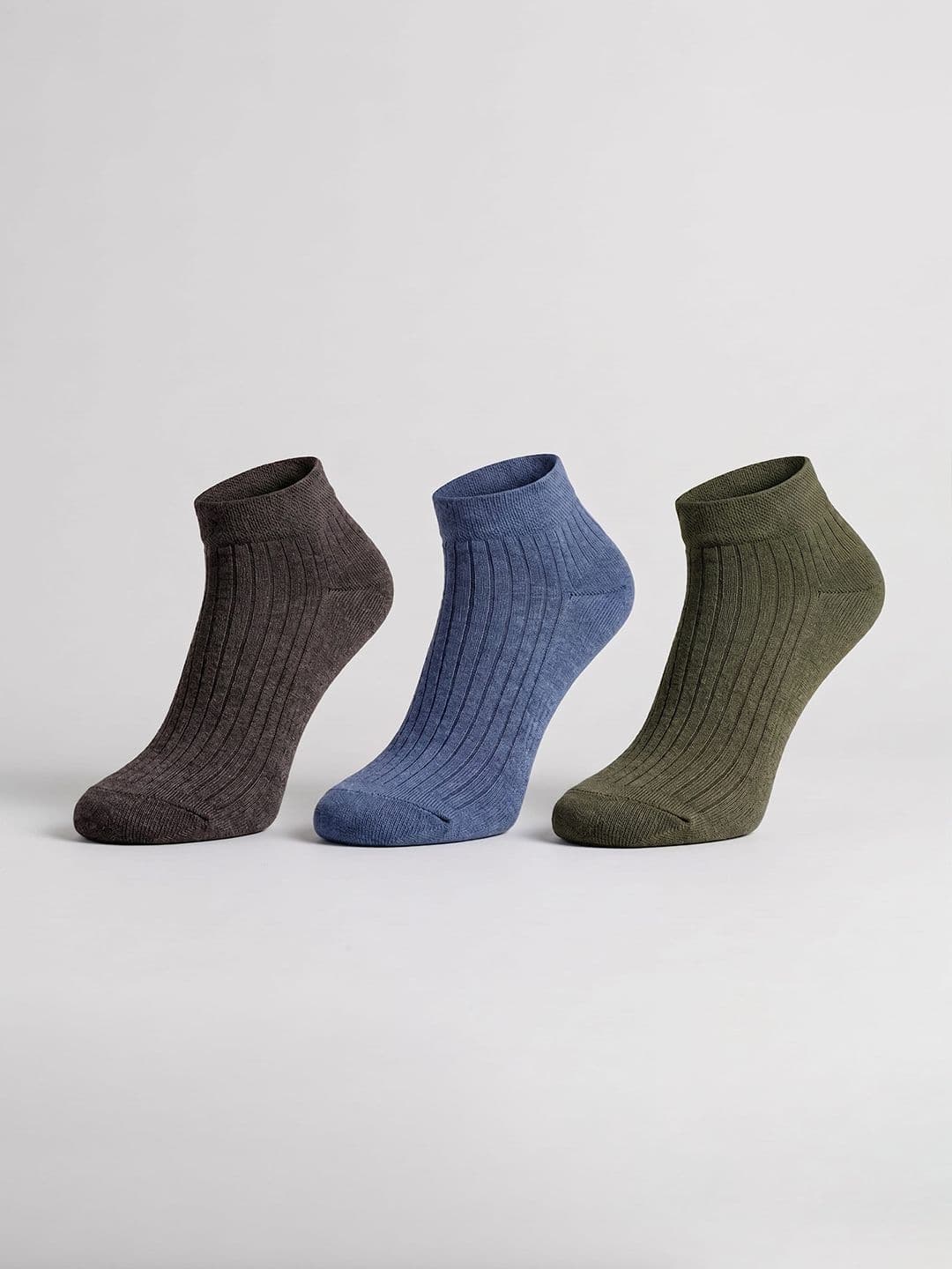 SZN Unisex Pack of 3 Cotton Assorted Patterned Ankle Length Socks - view 1