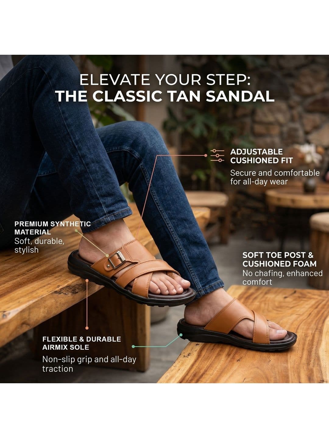 Ajanta Men Comfort Sandals thumbnail 7