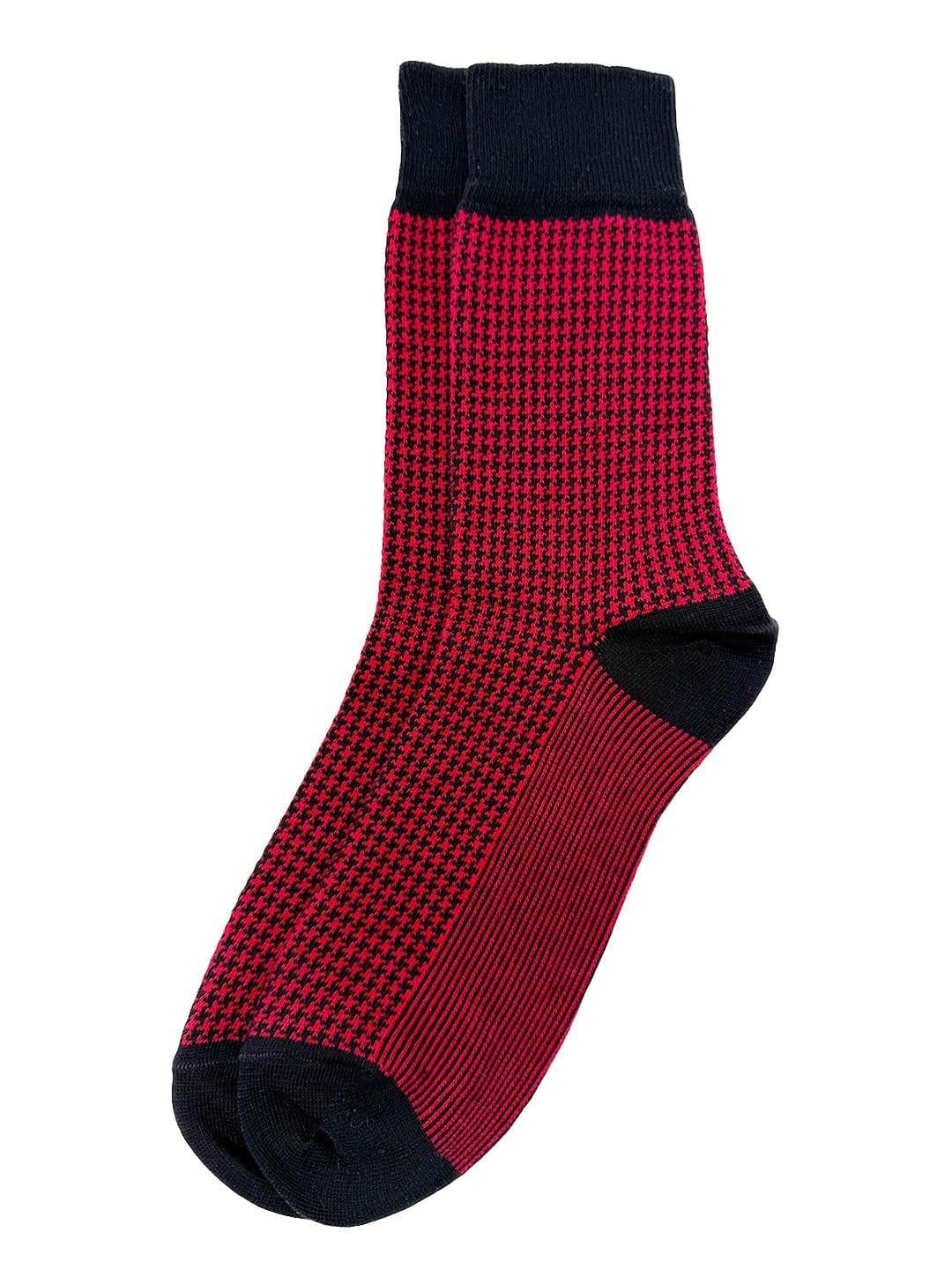Mint & Oak Men Cotton Blend Patterned Calf Length Socks thumbnail 3