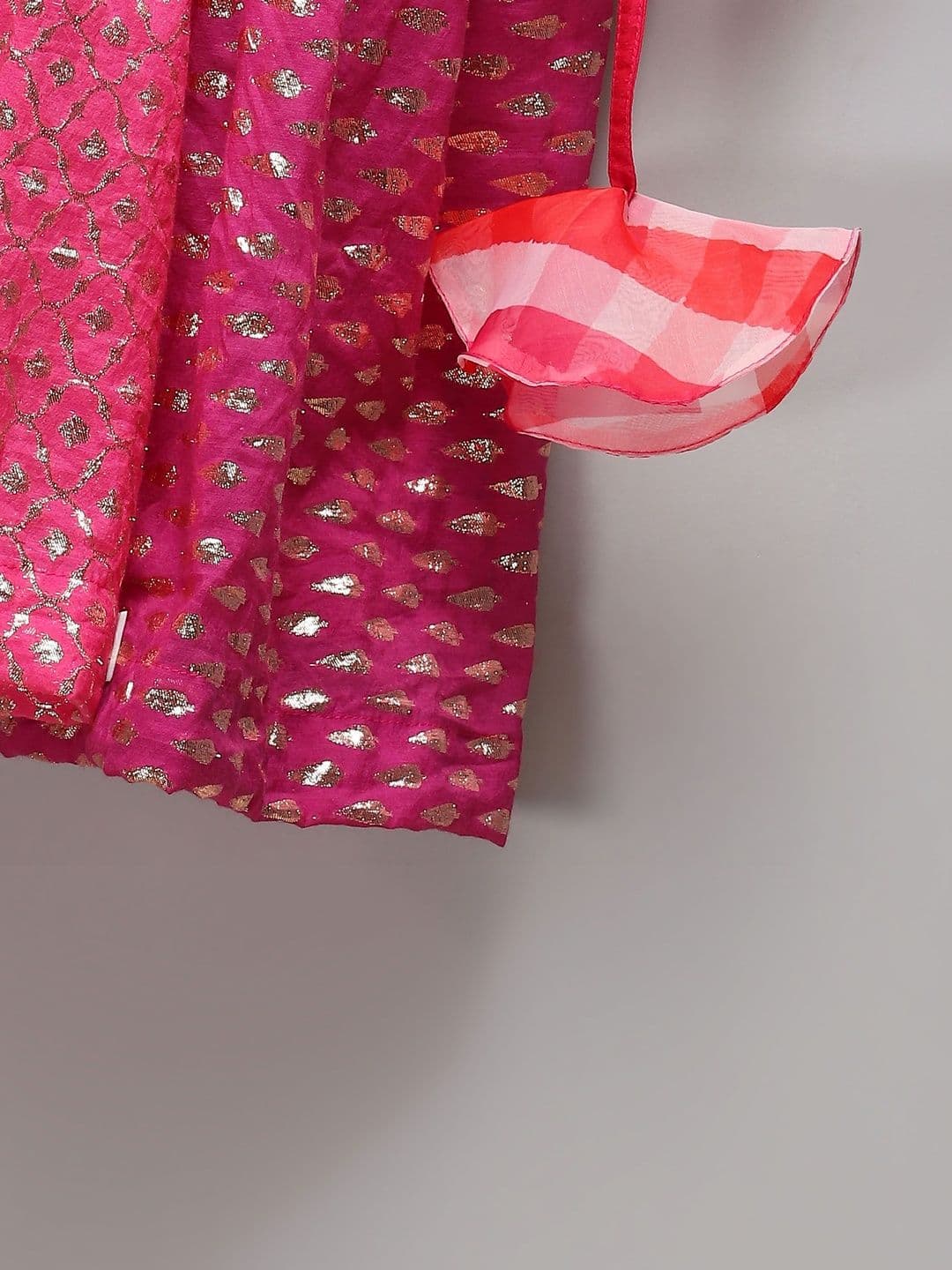 The Little Tales Girls Printed Foil Print Ready to Wear Lehenga & Blouse With Dupatta thumbnail 7