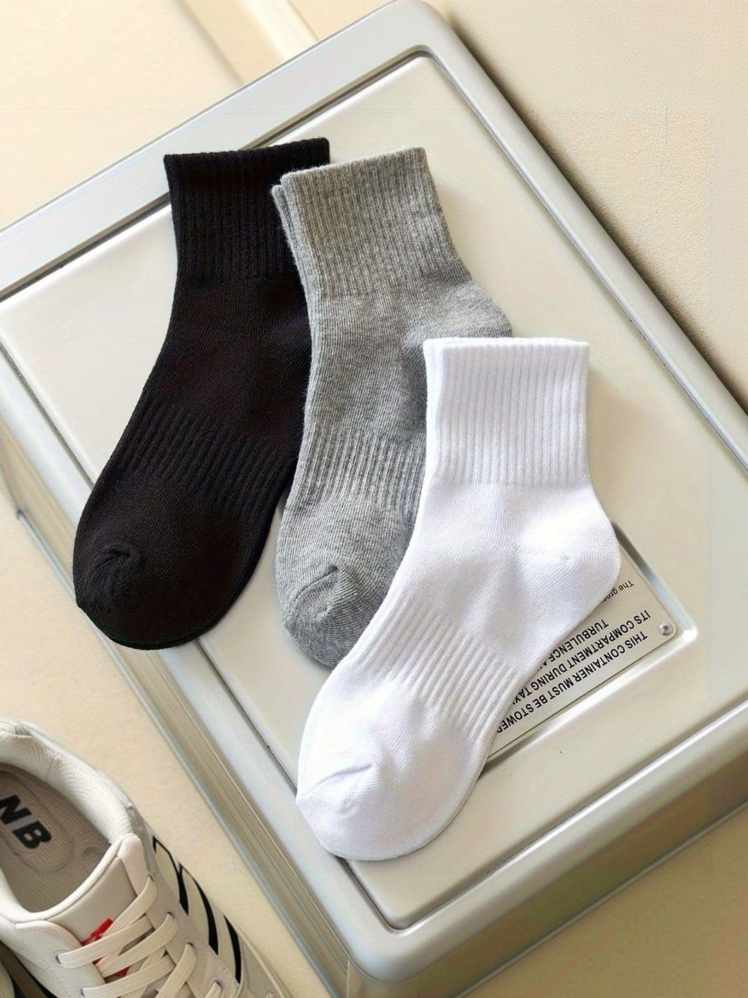 BEAR&BEYOND Men Pack of 3 Cotton Ankle Length Socks - view 1