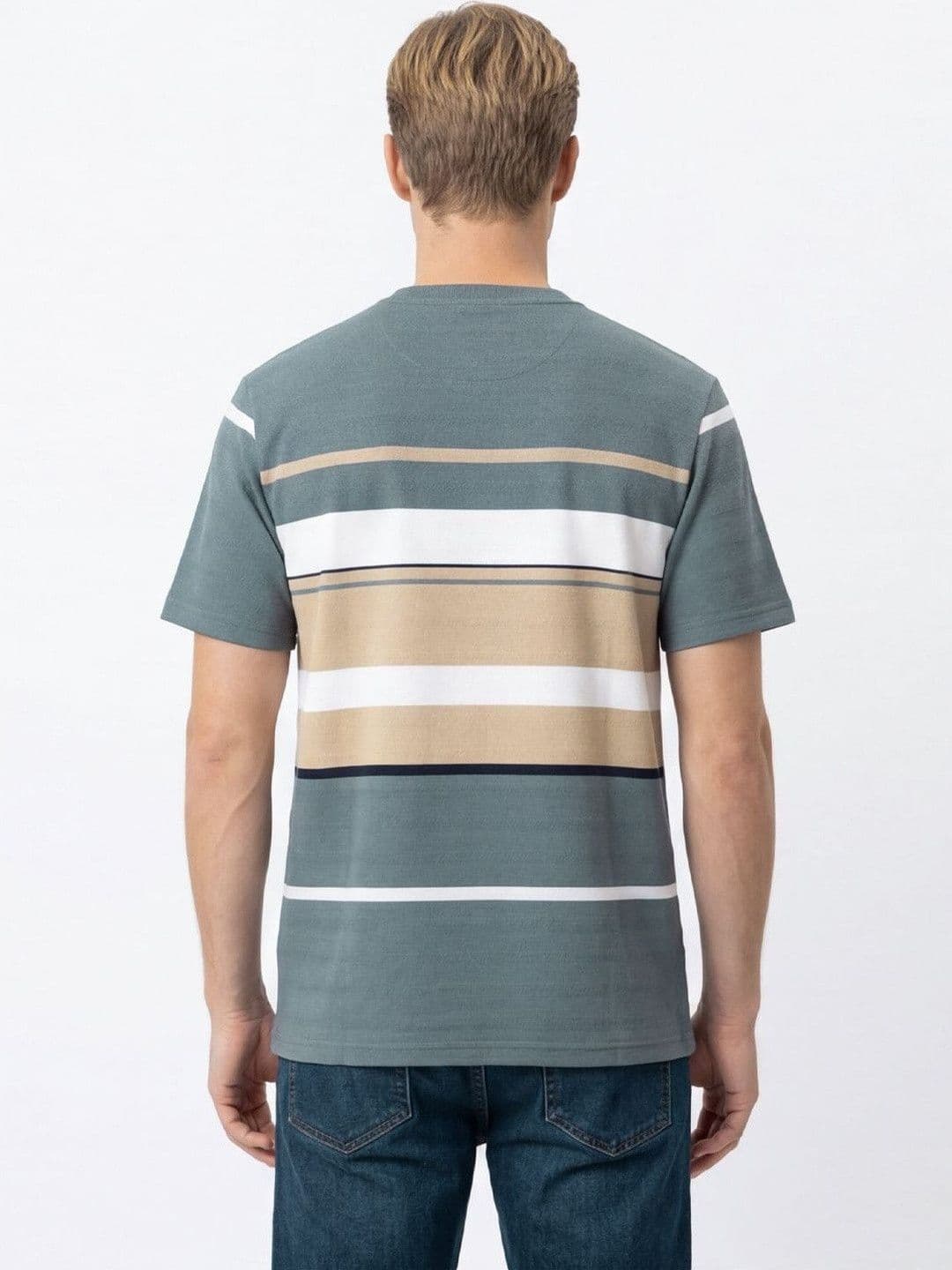 Roadster Mens Striped Crew Neck Tshirts thumbnail 3