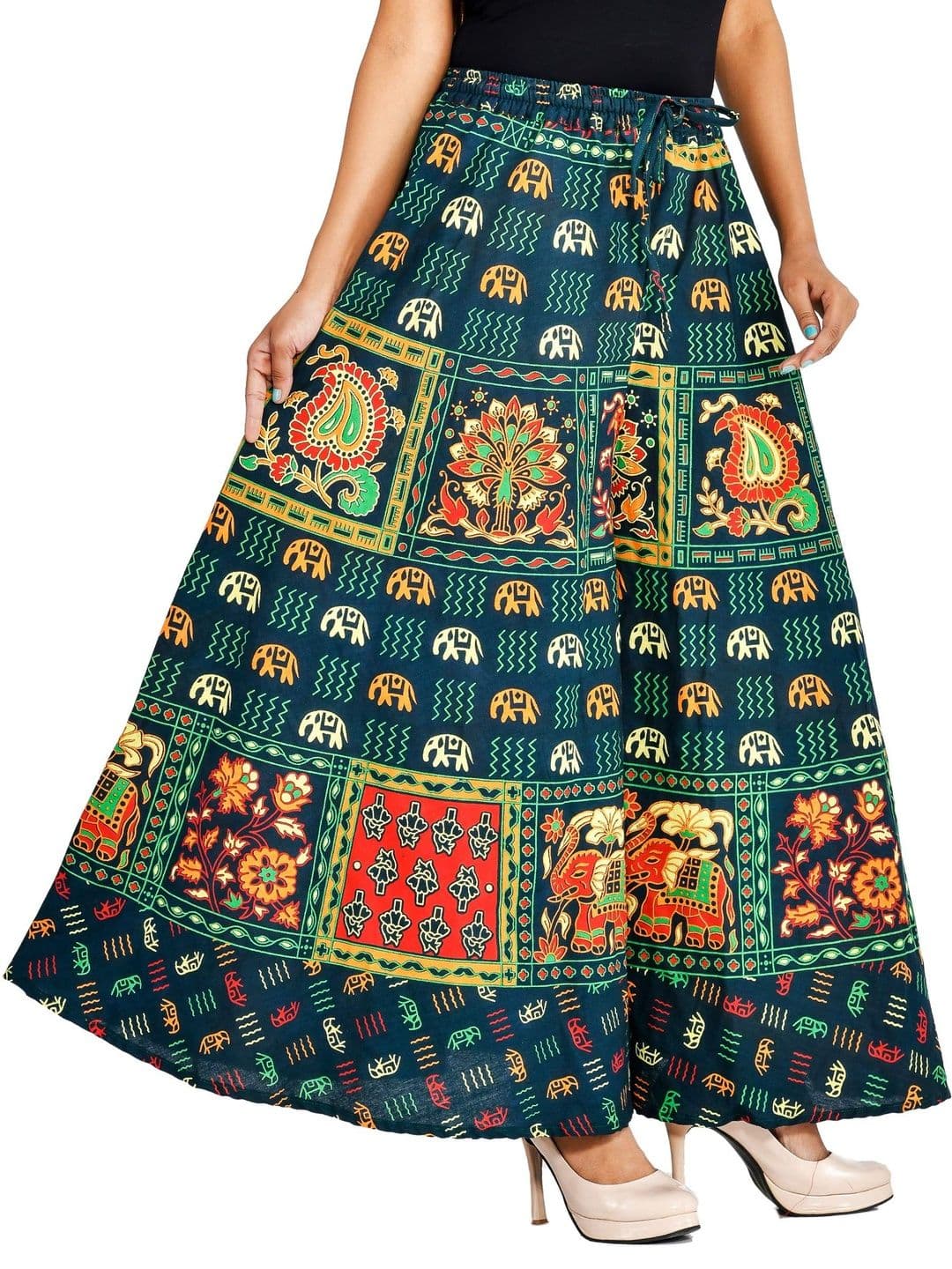 SAMJHI Women Ethnic Motifs Printed Ethnic Palazzos thumbnail 3