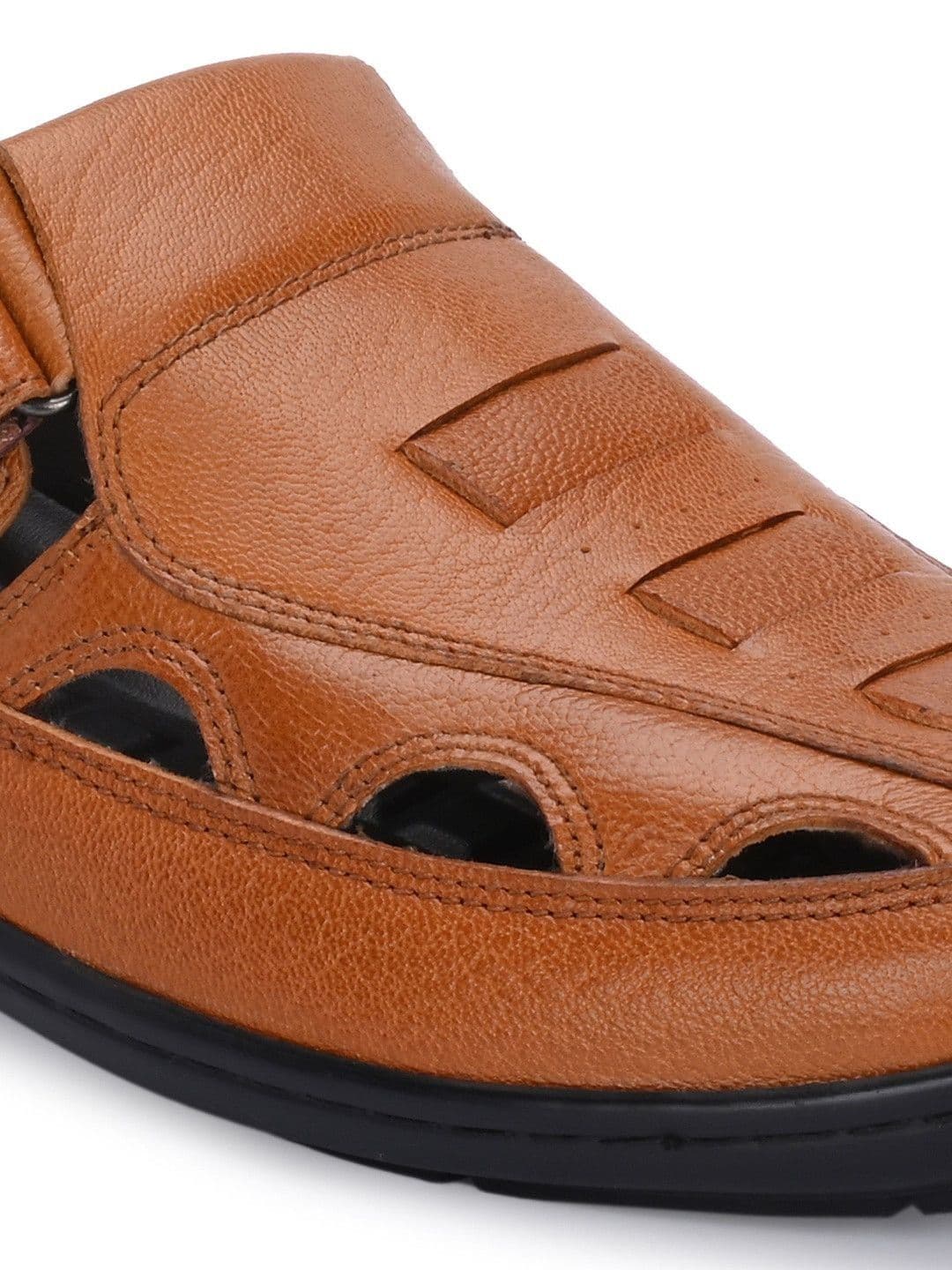 Franco Leone Men Leather Shoe-Style Sandals thumbnail 2
