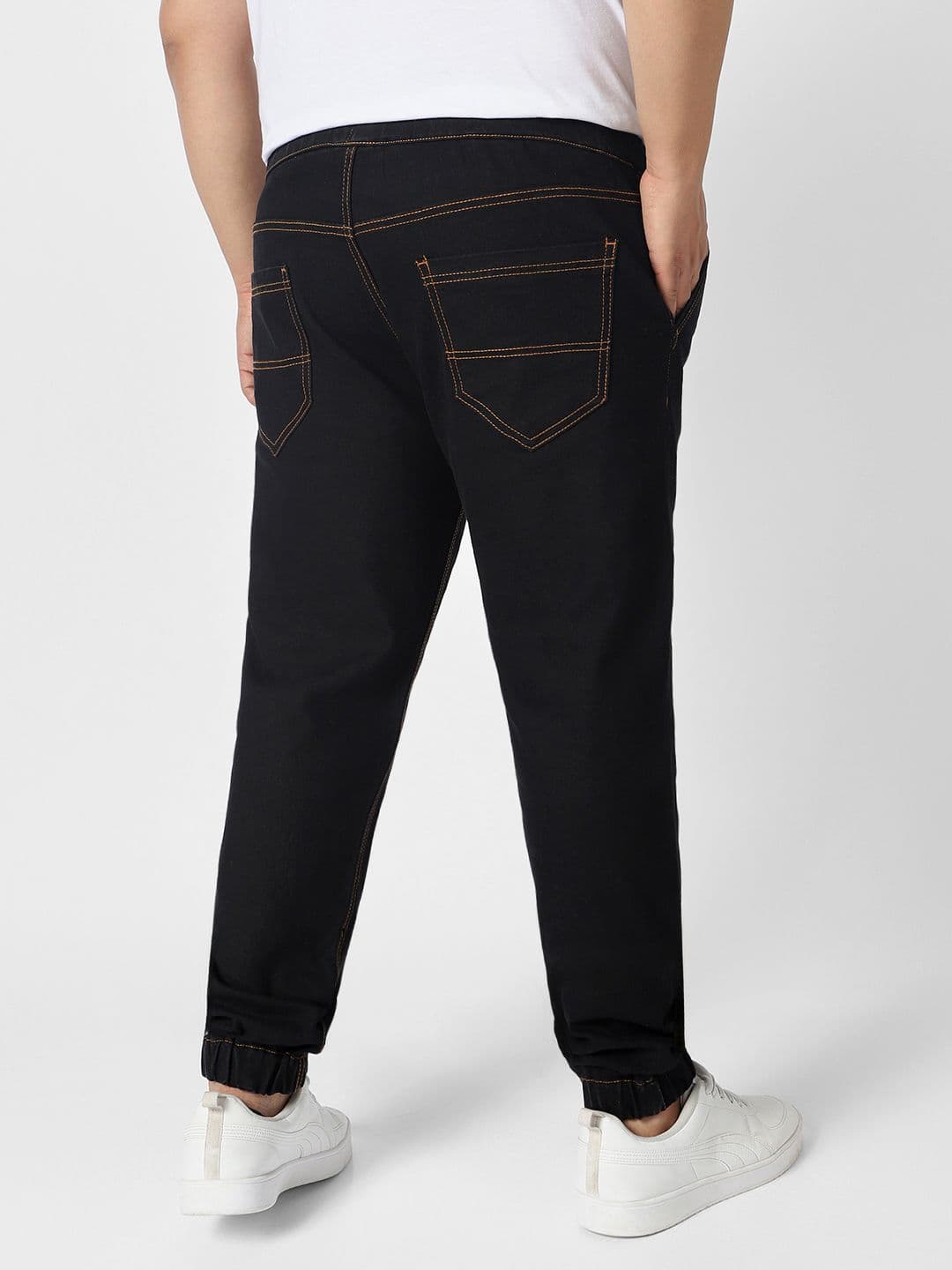 Urbano Plus Men Black Jogger Jeans thumbnail 5