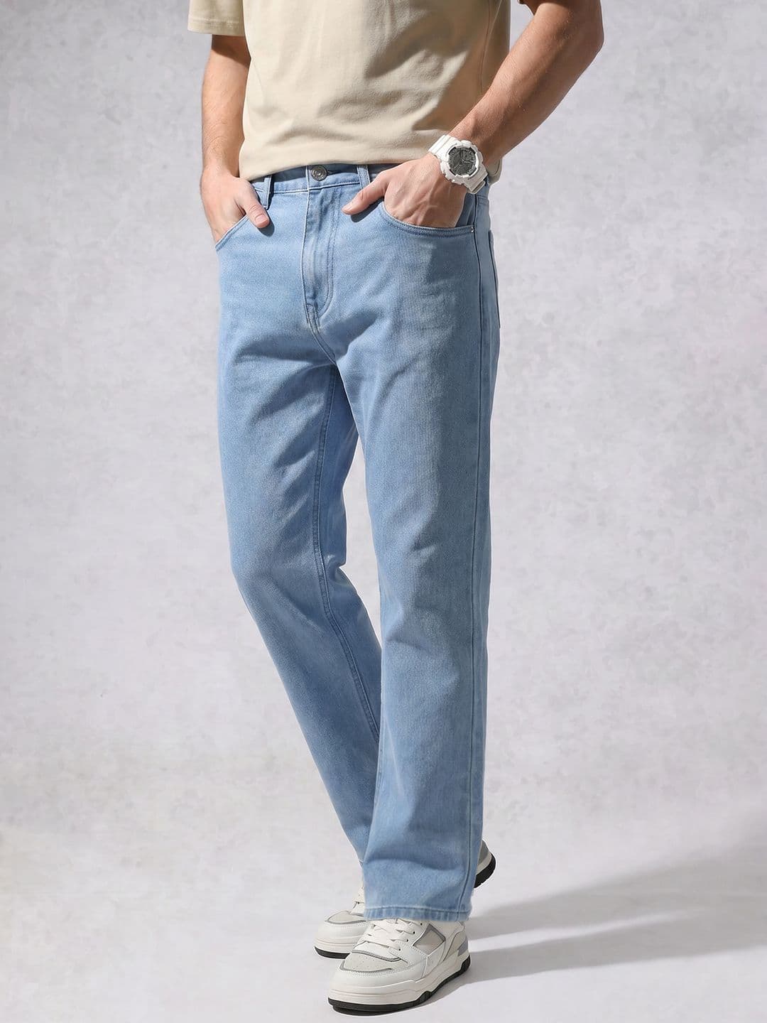 WROGN Men Bootcut Fit Stretchable Jeans - view 1