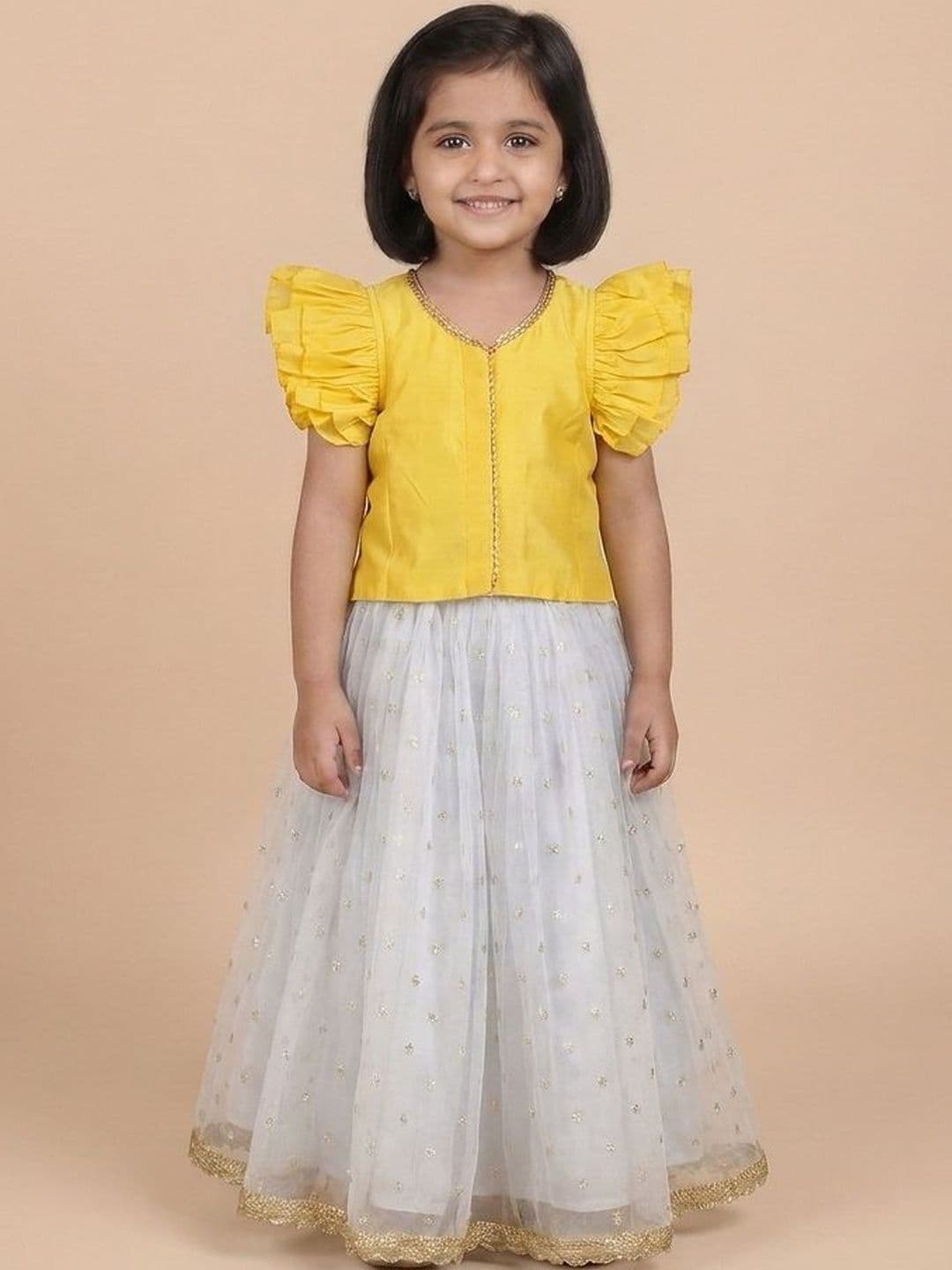 Boppity Boo Girls Sequinned Ready to Wear Lehenga & - view 1