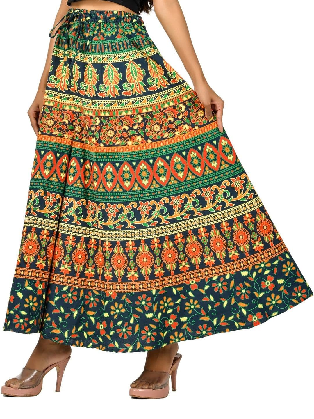 SAMJHI Women Ethnic Motifs Printed Ethnic Palazzos thumbnail 4