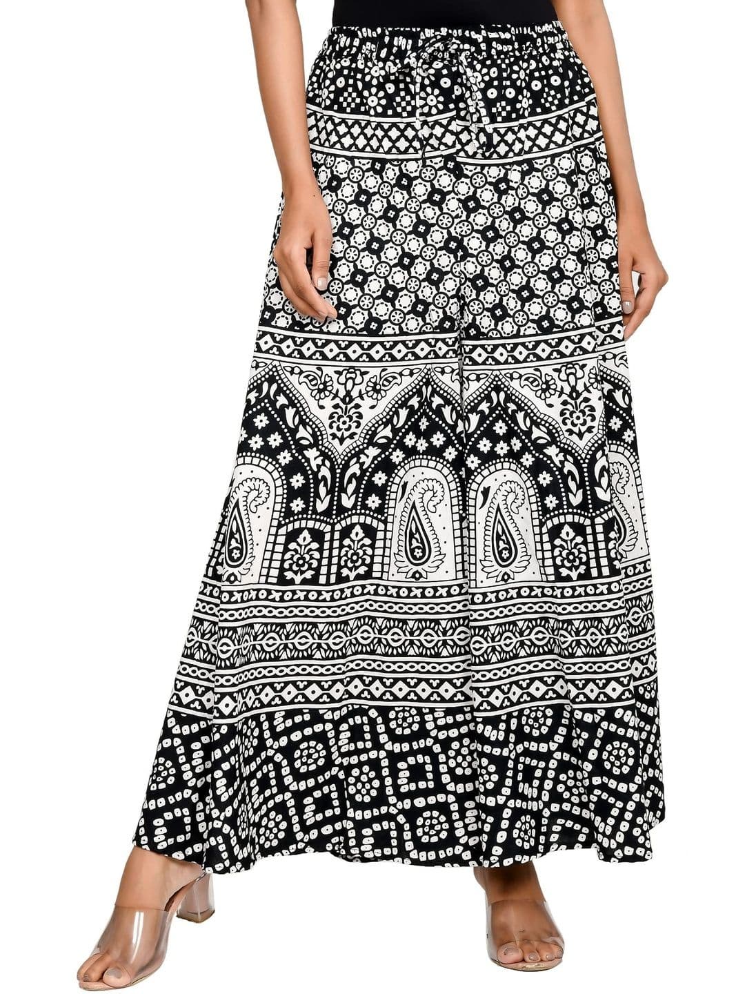SAMJHI Women Ethnic Motifs Printed Ethnic Palazzos thumbnail 5