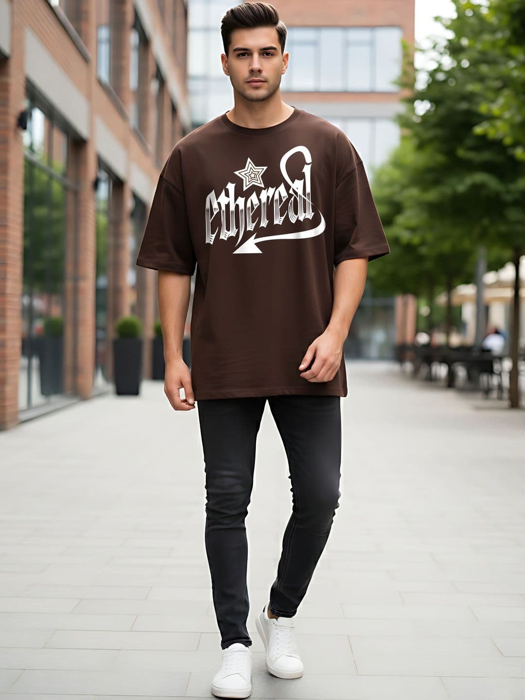 Kook N Keech Men Typography Printed Drop-Shoulder Sleeves T-shirt thumbnail 5