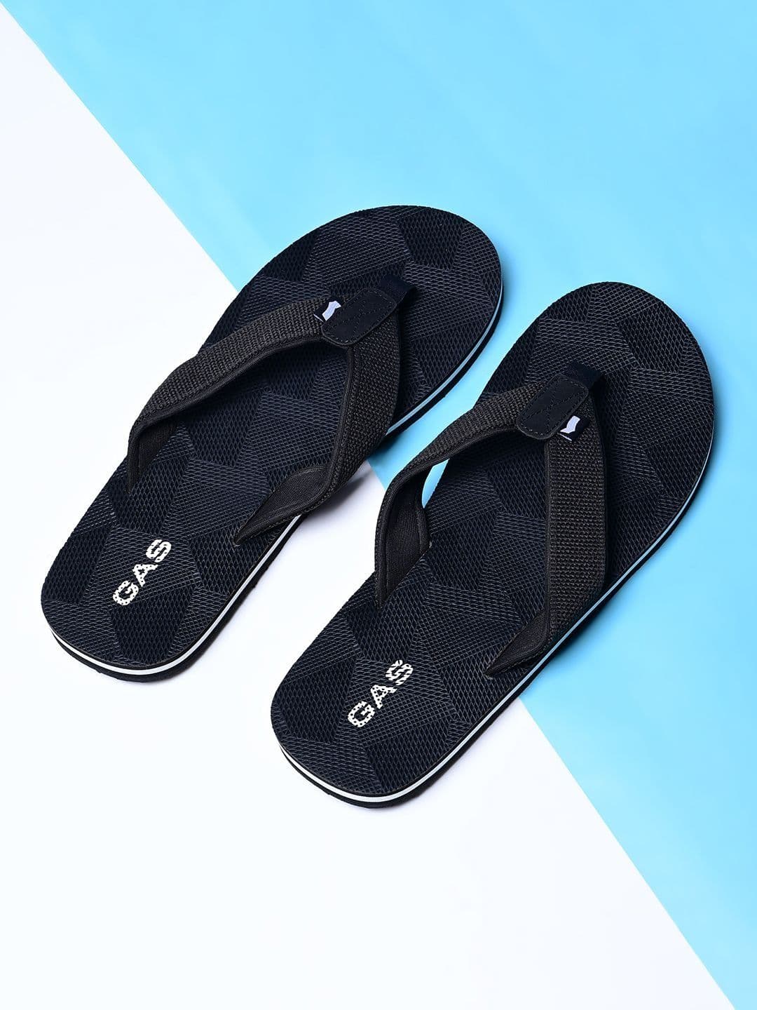 GAS Men  CalmStep Black FlipFlops - view 1