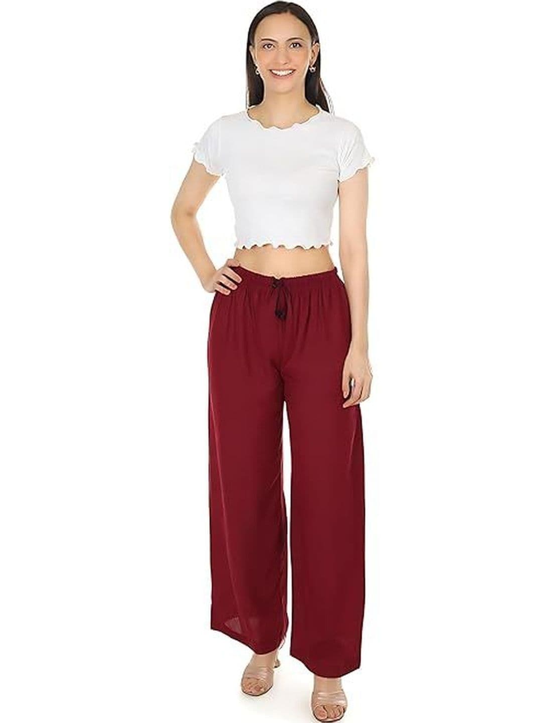 KGFONECLOTH Women Flared Knitted Ethnic Palazzos thumbnail 5