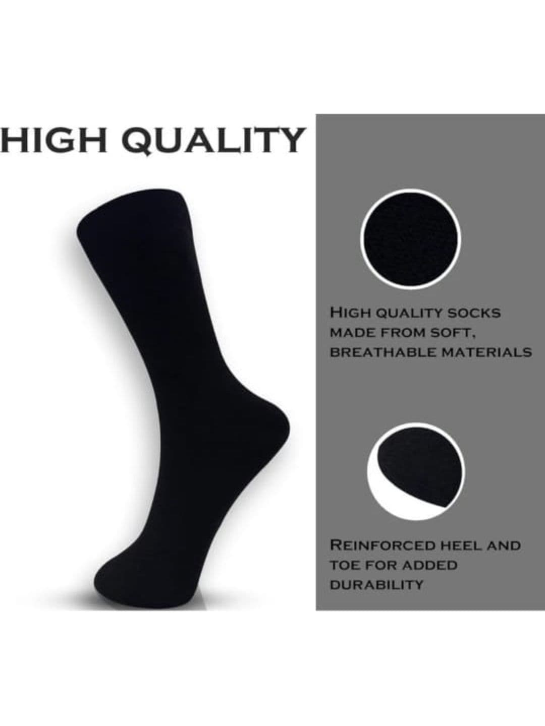 akeet trend Unisex Cotton Assorted Calf Length Socks thumbnail 2