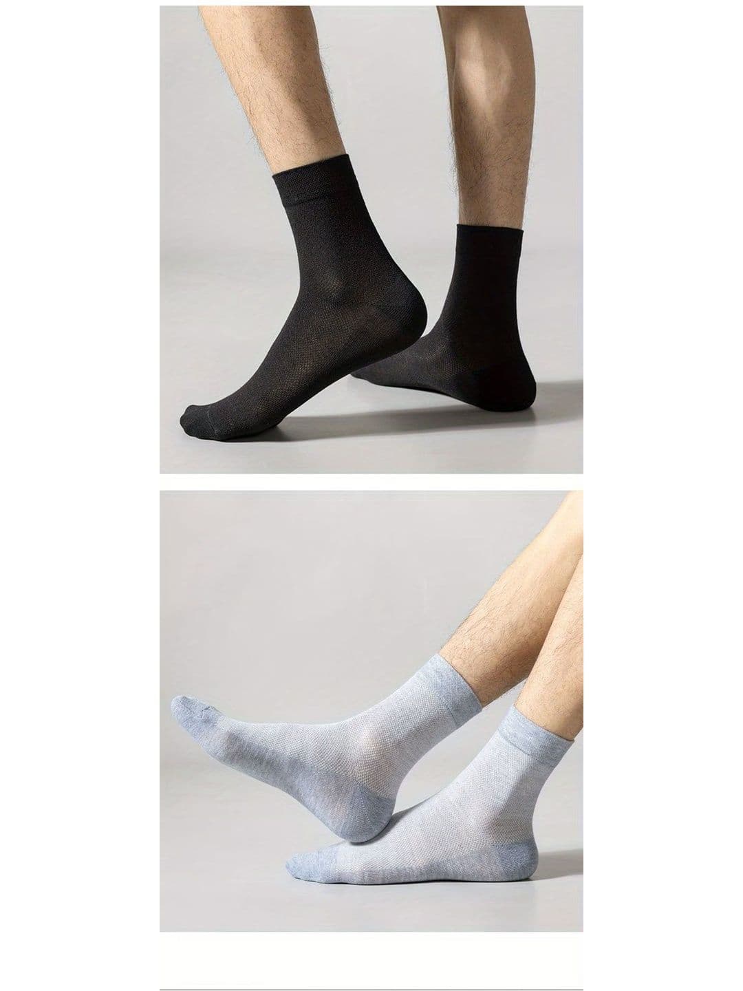 BEAR&BEYOND Men Pack of 5 Cotton Patterned Ankle Length Socks thumbnail 5