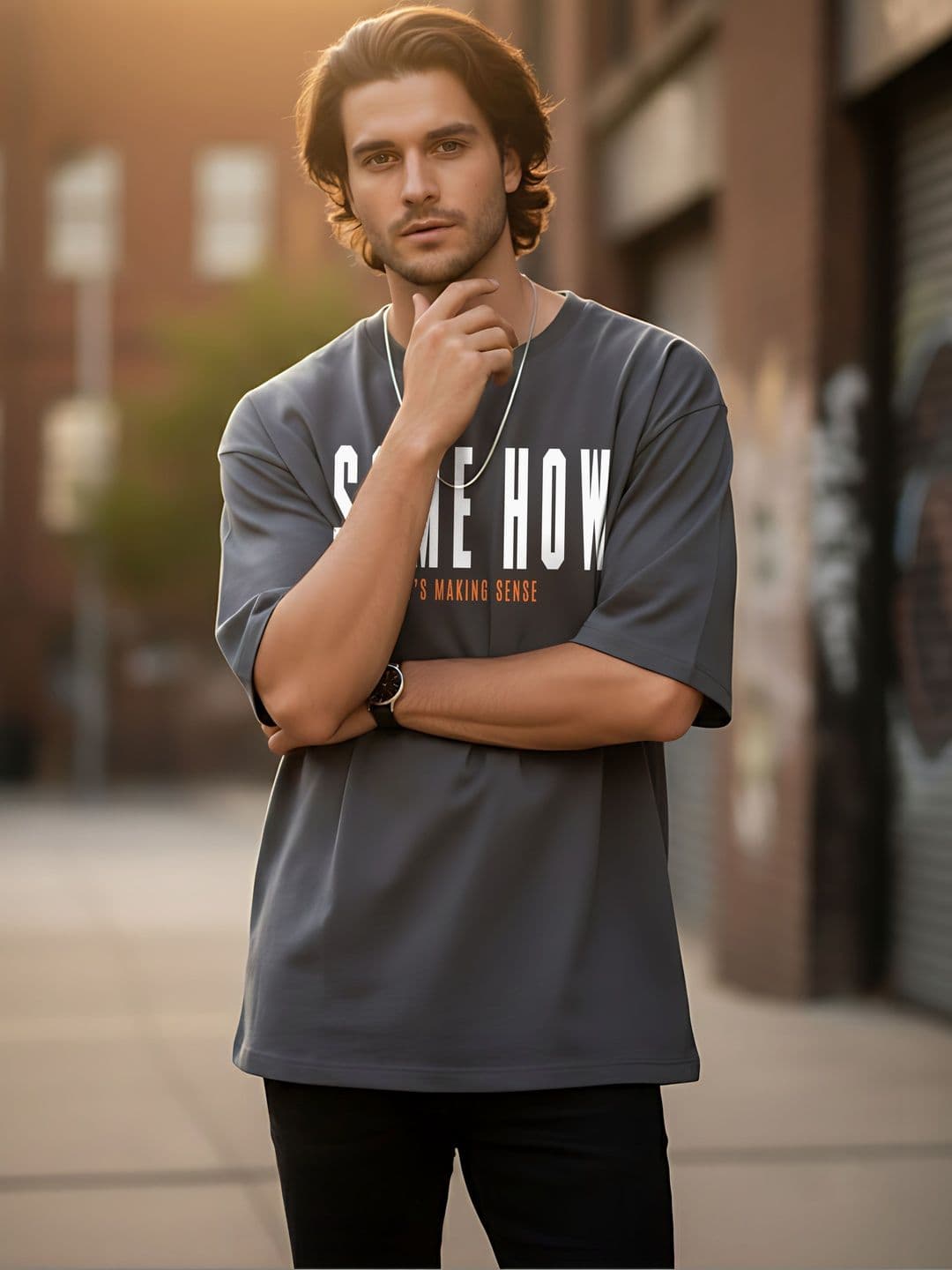 Kook N Keech Men Typography Printed Drop-Shoulder Sleeves T-shirt thumbnail 5