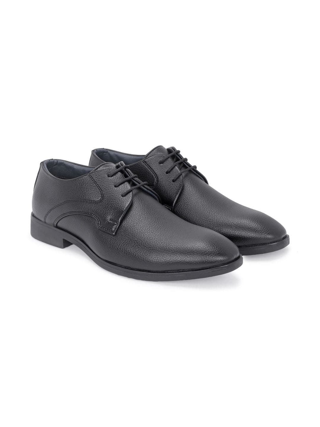 House of Pataudi Men Round Toe Lace-Ups Derbys Formal Shoes thumbnail 4