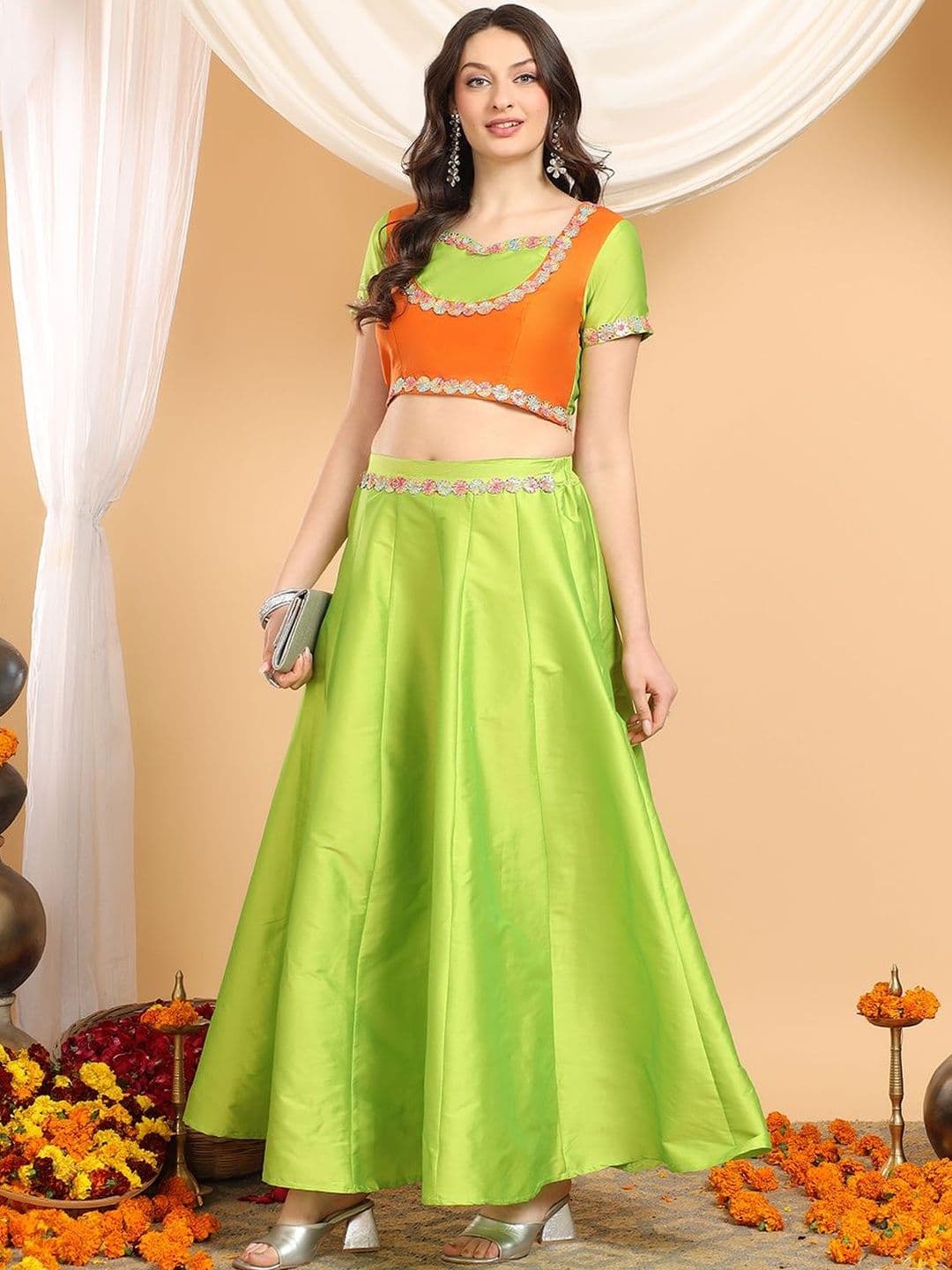 Frolic Rolic Women Maxi Flared Skirt thumbnail 2
