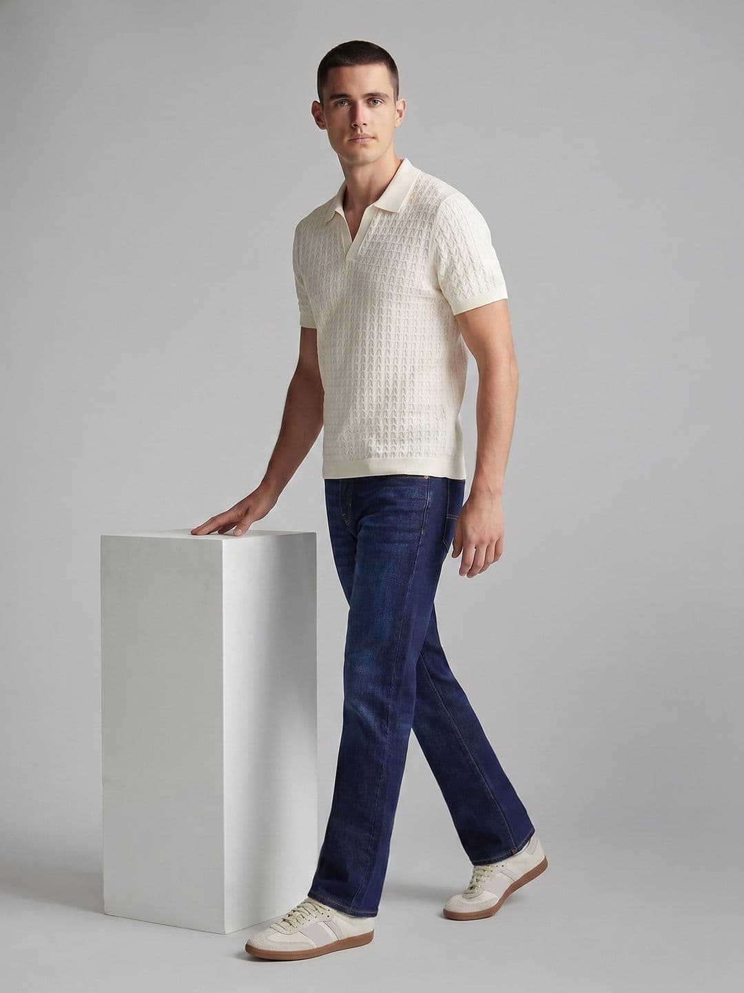 U.S. Polo Assn. Denim Co. Men Relaxed Fit Light Fade Stretchable Jeans - view 1