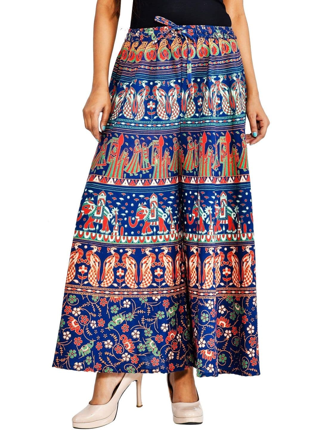 SAMJHI Women Ethnic Motifs Printed Ethnic Palazzos thumbnail 4