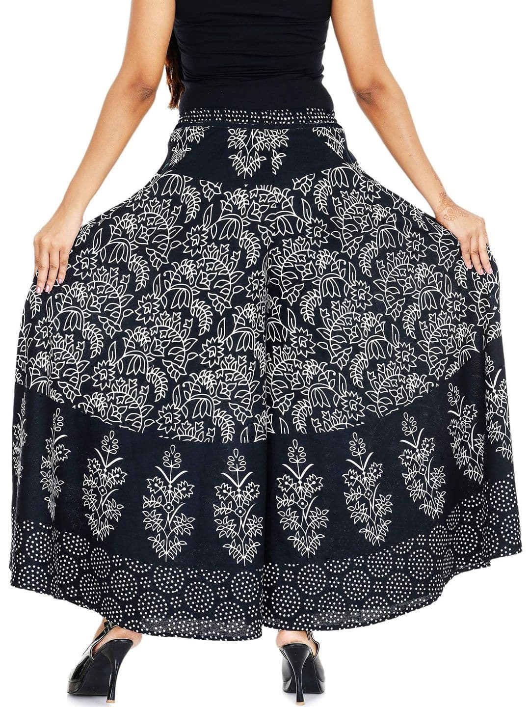 SAMJHI Women Ethnic Motifs Printed Ethnic Palazzos thumbnail 2