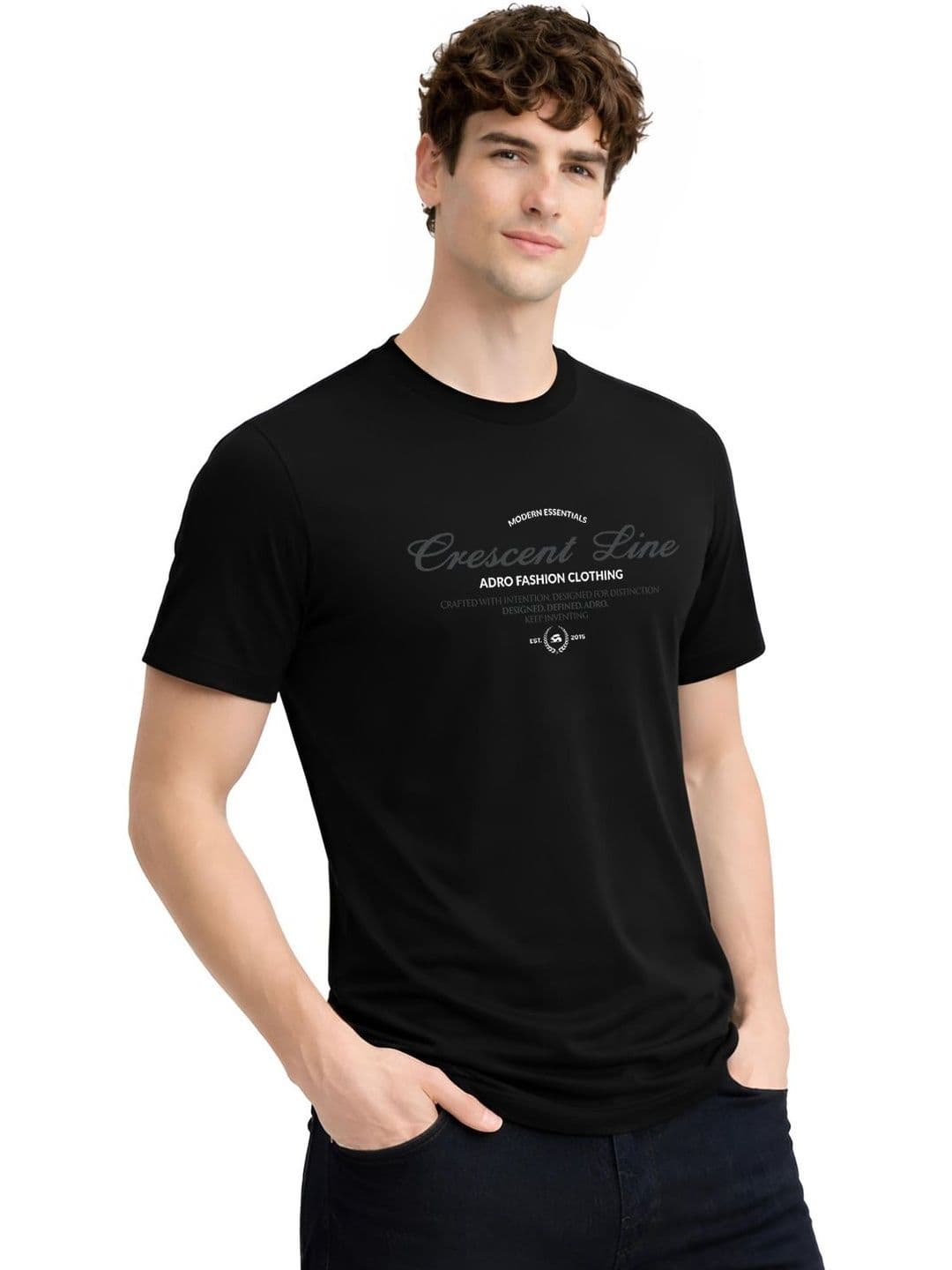 ADRO Men Typography Printed T-shirt thumbnail 4