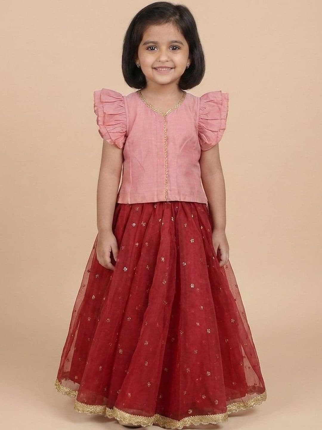 Boppity Boo Girls Embellished Ready to Wear Lehenga & Blouse - view 1