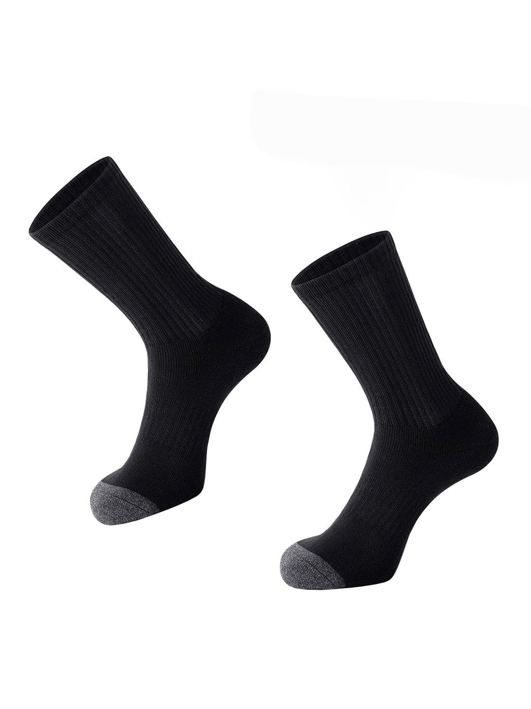 MERCEHIVE Unisex Pack of 3 Cotton Calf Length Socks thumbnail 2